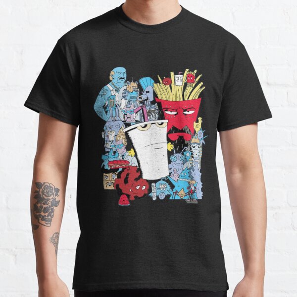 Aqua Teen Hunger Force groupe Carreaux de 2 adultes T-Shirt 