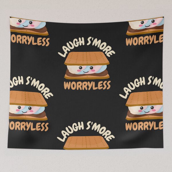 Item preview, Laugh S'more Worry less  S'more Cute Food kawaii - A funny gift for food lovers designed and sold by Best-Designers.