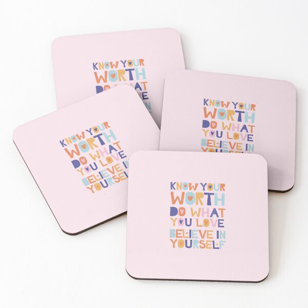 Item preview, Know Your Worth Do What You Love Believe In Yourself designed and sold by ArtCity Designs.