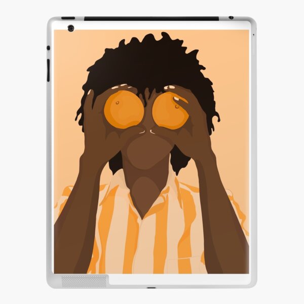 Zuri - Black woman holding oranges iPad Skin
