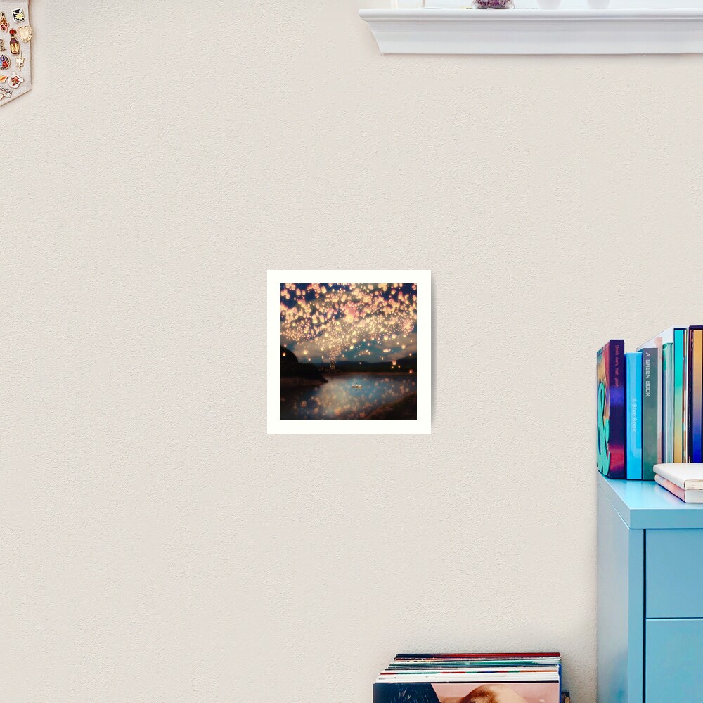 Wish Lanterns for Love Art Print