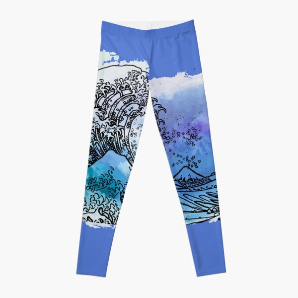 The Wave Art Leggings for Sale