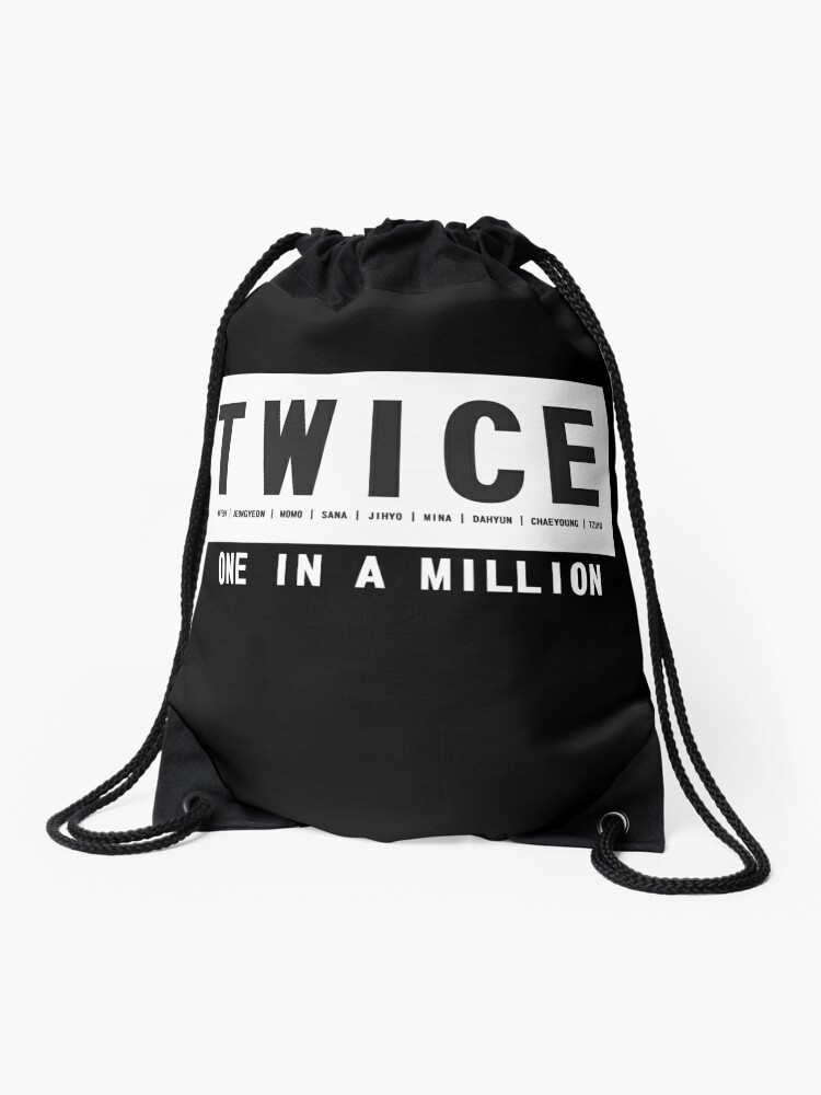 Twice One In A Million Drawstring Bag By Dexta Redbubble