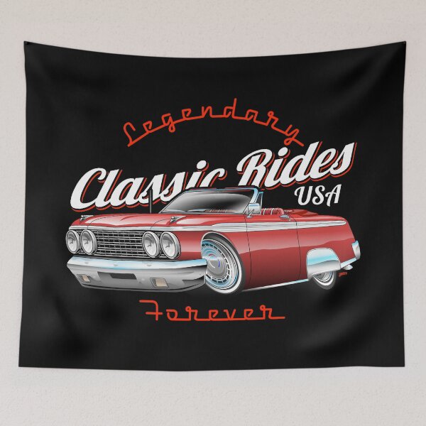 Item preview, Legendary Classic Rides USA Forever Car Cartoon designed and sold by hobrath.