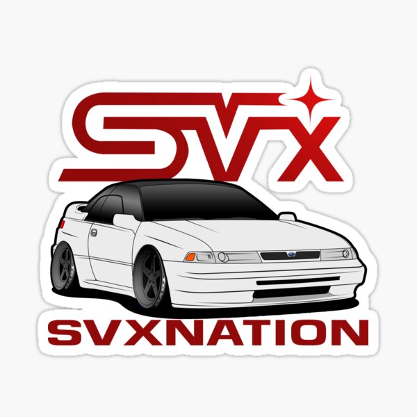 Subaru Svx Prototype Revival RED Sticker