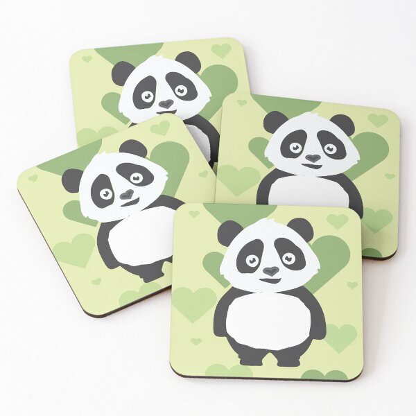 Item preview, Panda in love green designed and sold by SueSophonax.