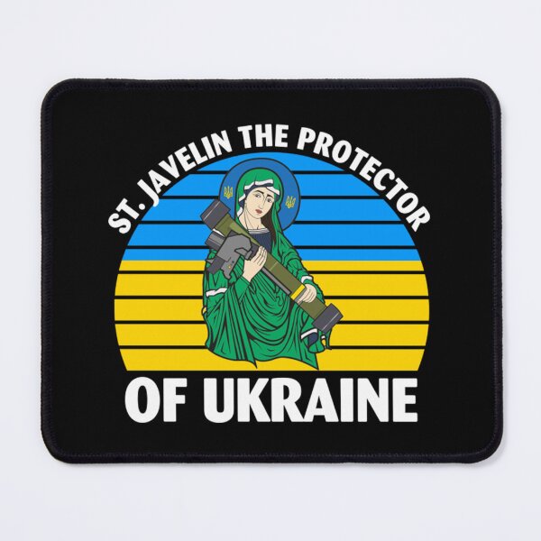 Item preview, Saint Javelin The Protector of Ukraine Ukrainian Flag designed and sold by BufFord71.
