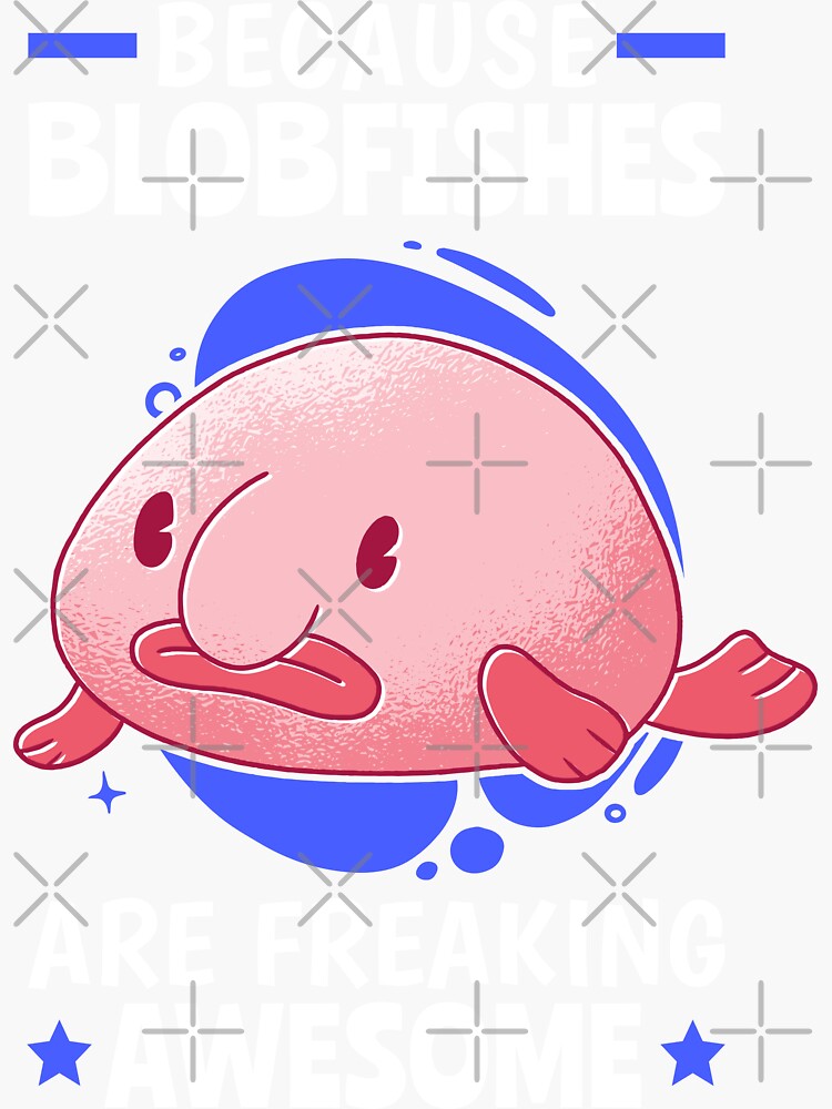 Be a blobfish ugly fish marine animal Postcard by madgrfx