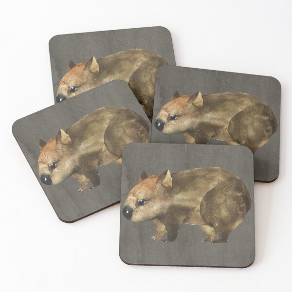 Item preview, Cute Wombat watercolor, Coarse Haired Wombat, Bare Nosed Wombat, Best Gift Idea For Wombat Mom, Wombat Owner, Wombat lover designed and sold by Paintcorner.