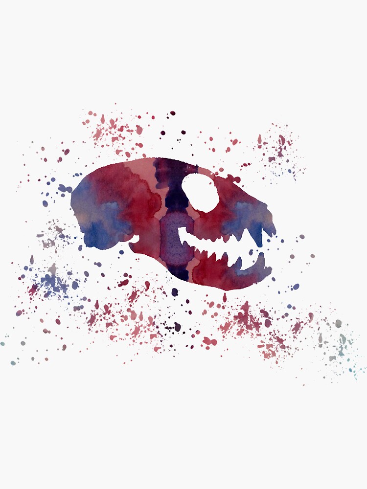 &ldquo;Meerkat Skull&rdquo; Sticker by BittenByErmines | Redbubble