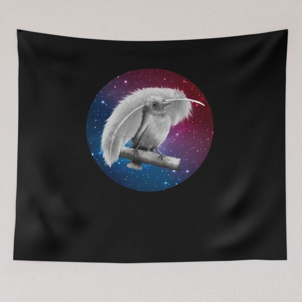 Item preview, Bird with feather and starry sky designed and sold by Fran Fryberg.