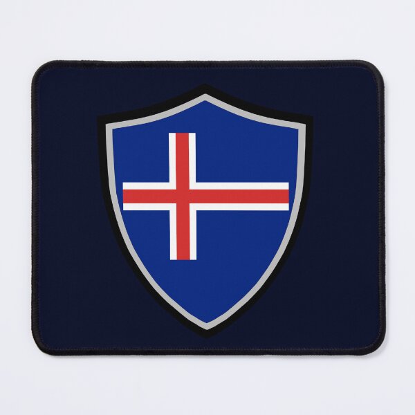 Item preview, Icelandic shield flag designed and sold by P-I-R.