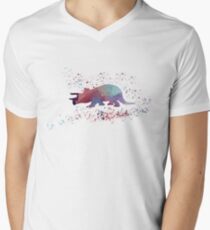 Triceratops Men's V-Neck T-Shirt