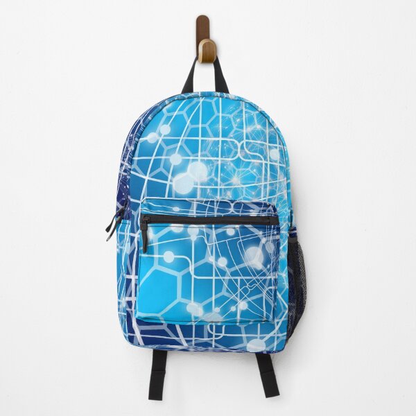 Item preview, Blue Electronic Hexagon Pattern designed and sold by hijackhippo.