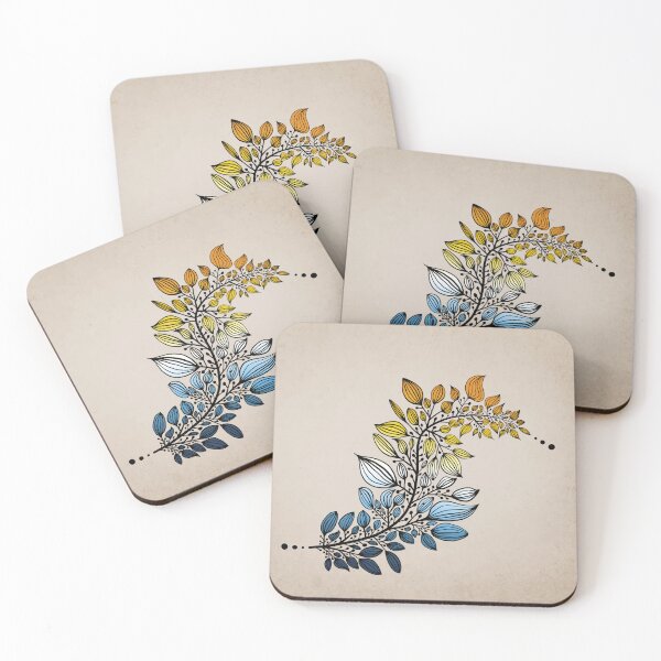 Item preview, Subtle Aroace Colored Leaves designed and sold by Juno Juniper.