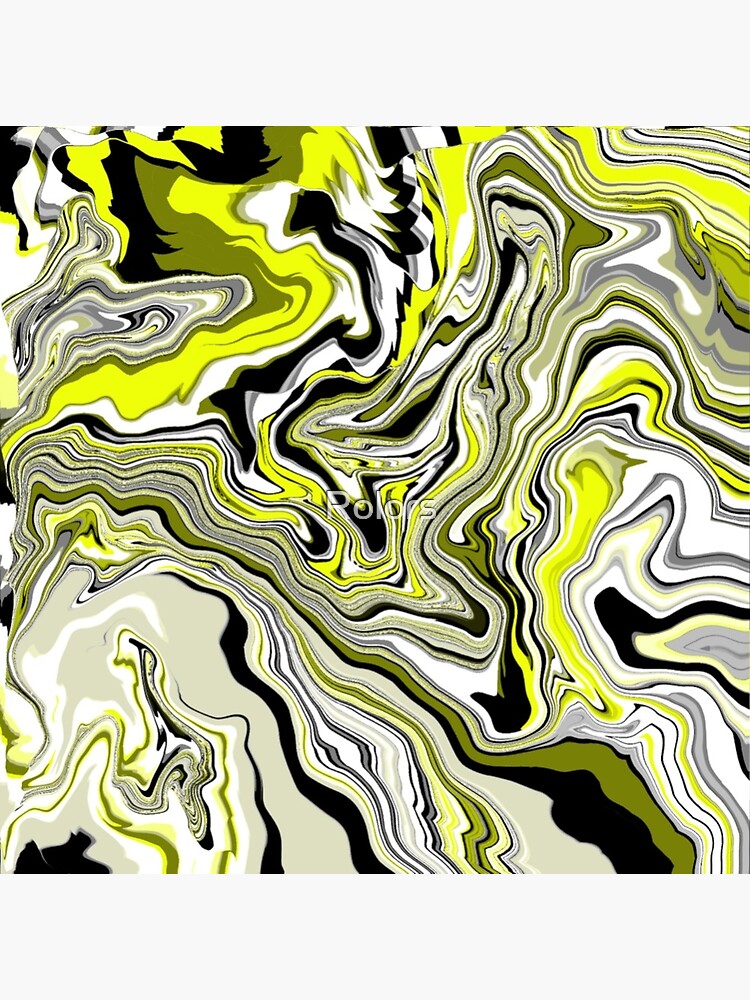 "Black, Yellow And White Mix Of Minimalistic Colors" Poster for Sale by