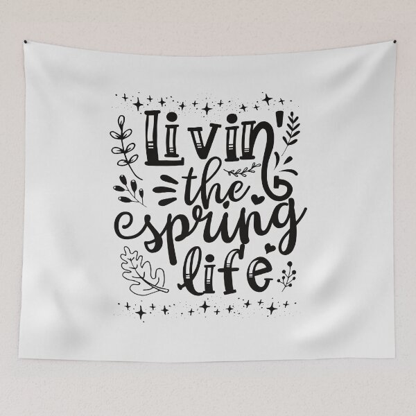 Item preview, living the spring life - funny quotes designed and sold by VichallanStudio.