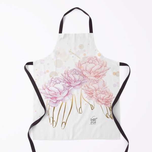 Item preview, peonies in hand pink illustration designed and sold by Nazrin Nasimi.