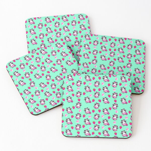 Item preview, Kawaii strawberry cow | Cute kawaii cow | Kawaii stickers | Kawaii phone cases designed and sold by FurioInc.