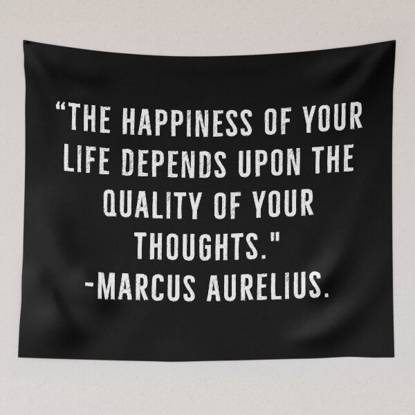 Item preview, Happiness From Thoughts- Marcus Aurelius Quotes designed and sold by PhilosophyWear.