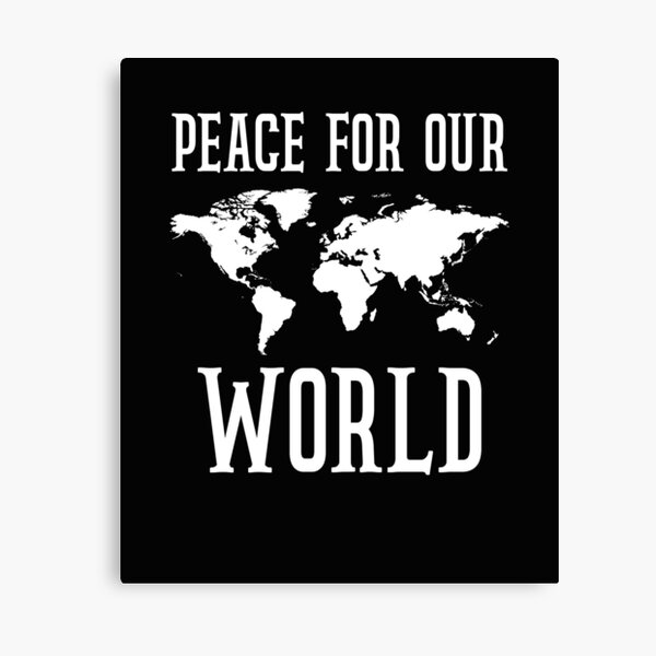 Blank World Map Canvas Prints for Sale Redbubble