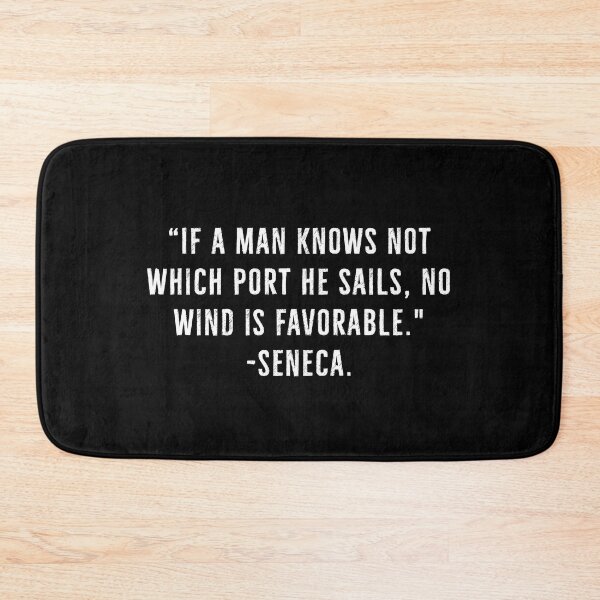 Item preview, Know Which Port To Sail- Seneca Quotes Stoicism designed and sold by PhilosophyWear.