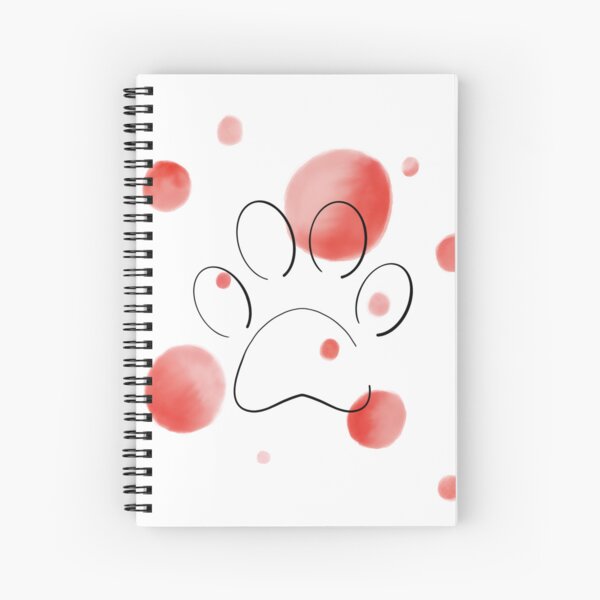 Item preview, Paw on red watercolor circles designed and sold by PiX by PE.