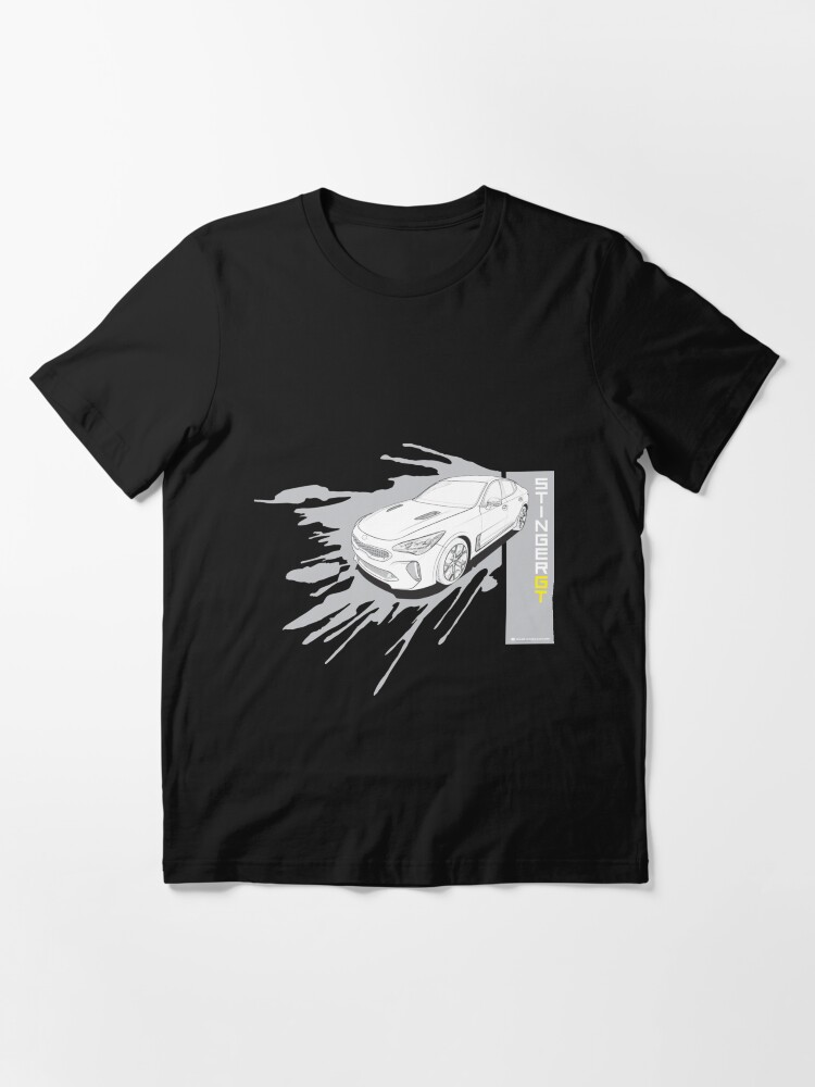 Aperçu 3 sur 7. T-shirt essentiel avec l'œuvre Kia Stinger GT Classique. créée et vendue par dylanmacall.