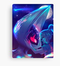 Lunala and Lillie Pokémon Moon Canvas Print