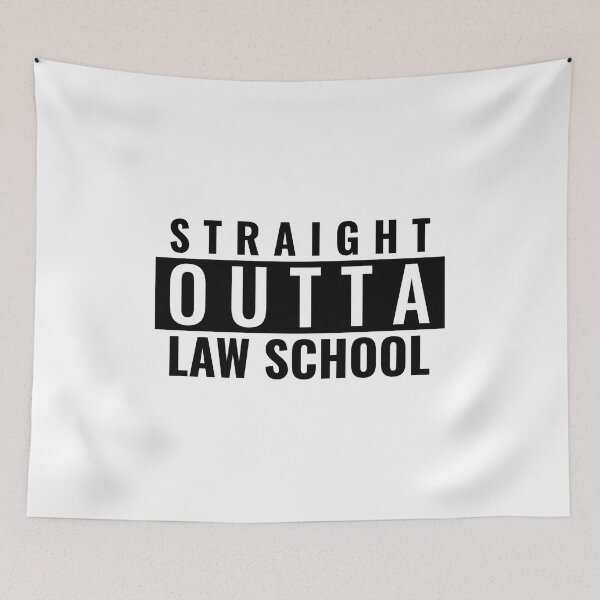 Item preview, Straight Outta Law School designed and sold by tshirtprintbar.