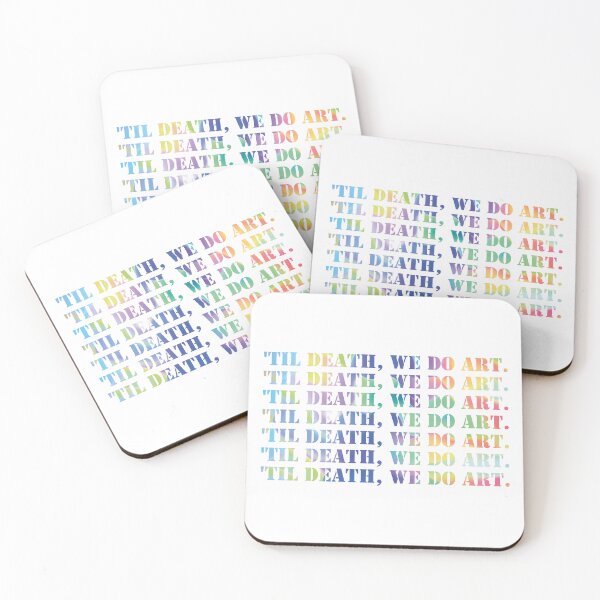 Item preview, 'Til Death, we do art.colorful background. Art. designed and sold by TZBINOU.