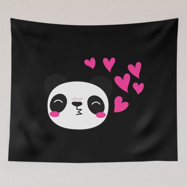 Item preview, Cute animal friendly panda, hearts  Classic . designed and sold by fergalamand.