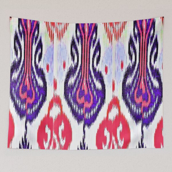 Item preview, Floral designs Uzbek ikat patterns - Ikat designed and sold by LeFabriqueOuz.