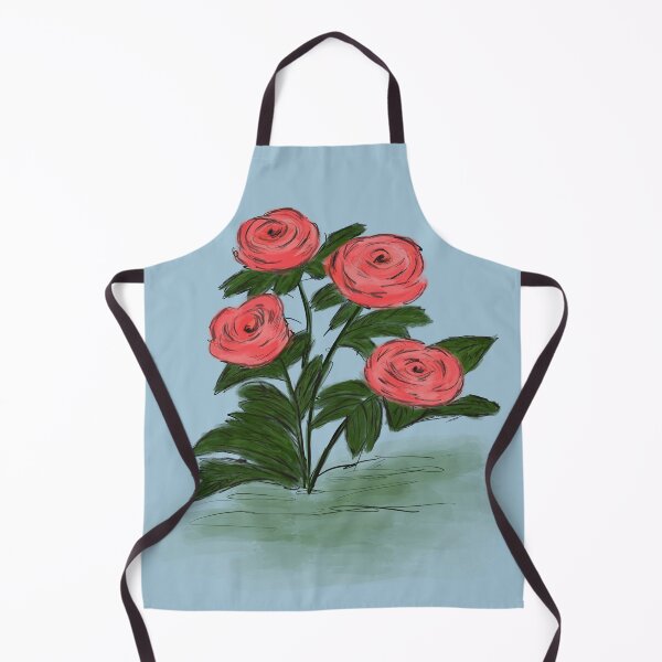 Item preview, PINK ROSES ON BLUE designed and sold by Shelly Moore.