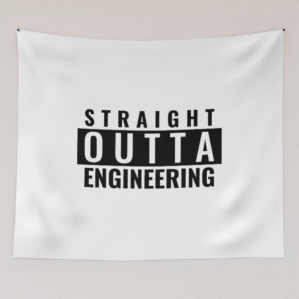 Item preview, Straight Outta Engineering School designed and sold by tshirtprintbar.