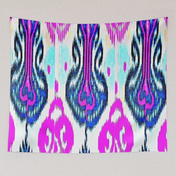Item preview, Copy of Floral designs Uzbek ikat patterns - Ikat designed and sold by LeFabriqueOuz.