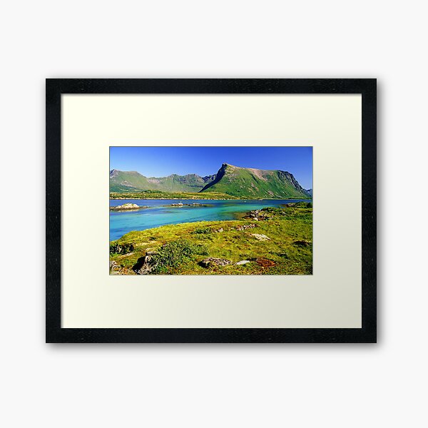 Genau wie ein Wunder Lofoten Inseln. Norwegen. von Doktor Andrzej Goszcz. Gerahmter Kunstdruck