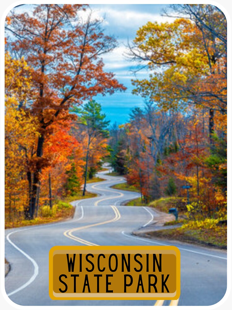 "Wisconsin State Park" Sticker by Redbubble