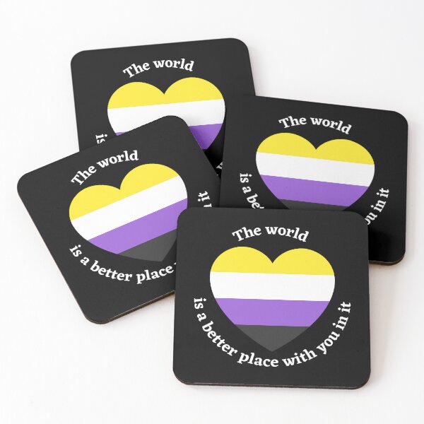 Item preview, El mundo es un lugar mejor contigo en él - Nonbinary designed and sold by ray-designs-.
