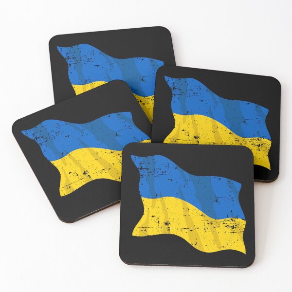 Item preview, Waving Ukraine Flag Beautiful Blue and Yellow Distressed Illustration designed and sold by hobrath.