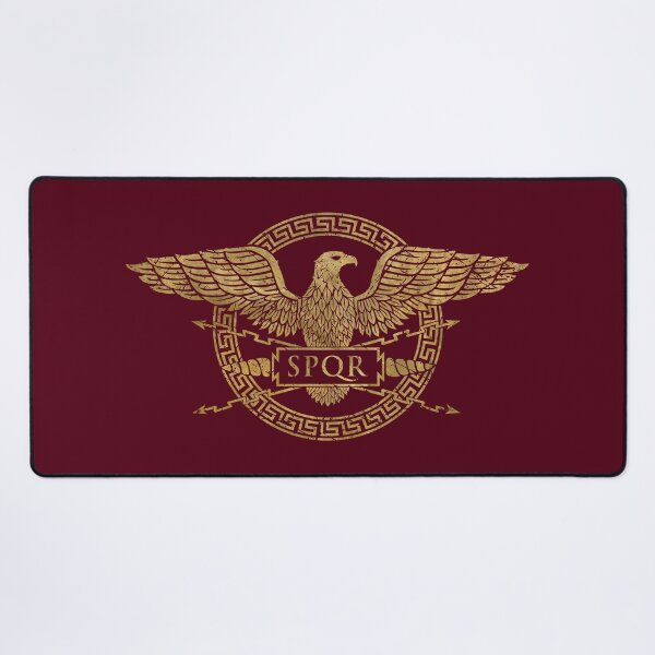 Vista previa del artículo con la obra «SPQR Roman Empire Eagle Emblem», diseñado y vendido por Lidra Zehcnas.