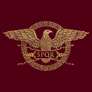 Artwork thumbnail, SPQR Roman Empire Eagle Emblem by Lidra-Redesign