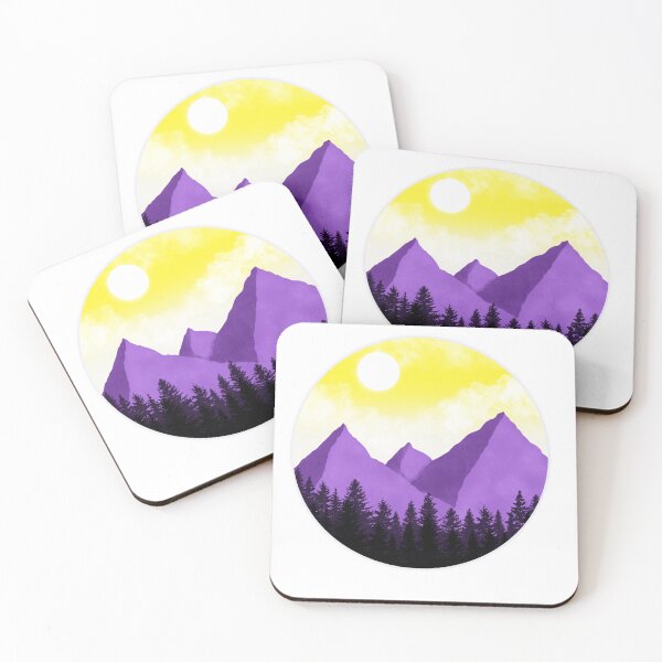 Item preview, Non-Binary Pride Landscape designed and sold by lilshambles.