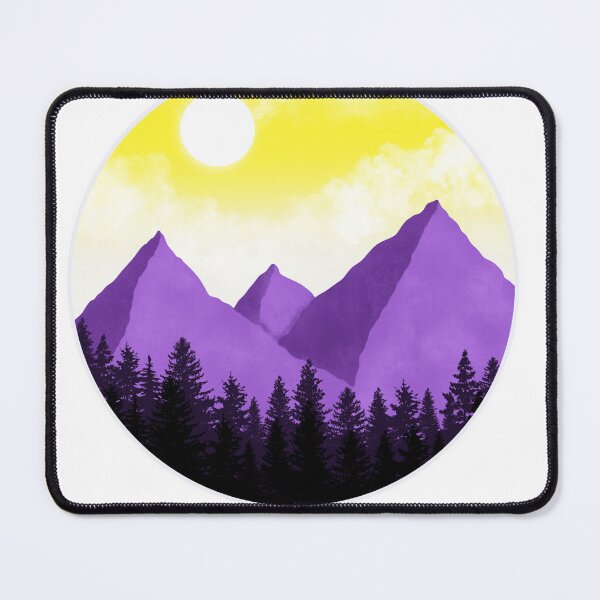 Item preview, Non-Binary Pride Landscape designed and sold by lilshambles.