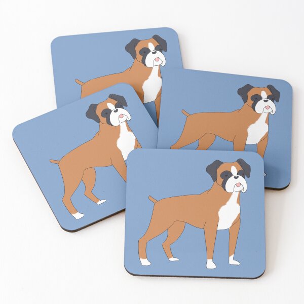 Item preview, Cute boxer dog cartoon illustration  designed and sold by Yarafantasyart.