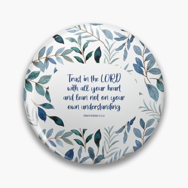 Item preview, Proverbs 3:5-6, Trust in the Lord - Encouraging Bible Verse designed and sold by StudioCitrine.