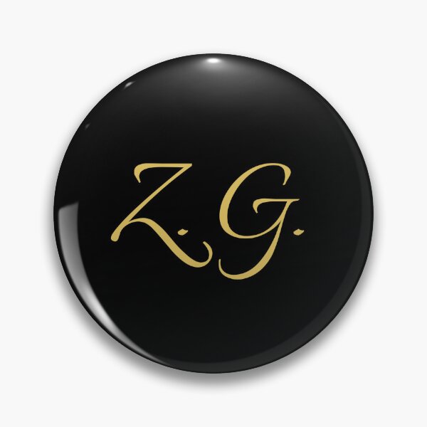Item preview, ZG Initials | Gold Lettering | Personalised Gifts designed and sold by Avo And Sriracha.