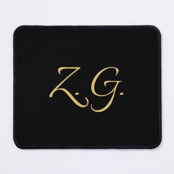 Item preview, ZG Initials | Gold Lettering | Personalised Gifts designed and sold by Avo And Sriracha.