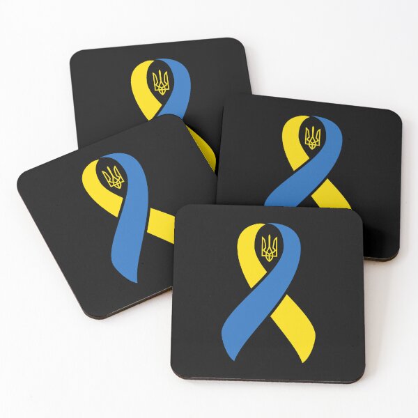 Item preview, Ukraine Ribbon Beautiful Blue and Yellow Illustration designed and sold by hobrath.