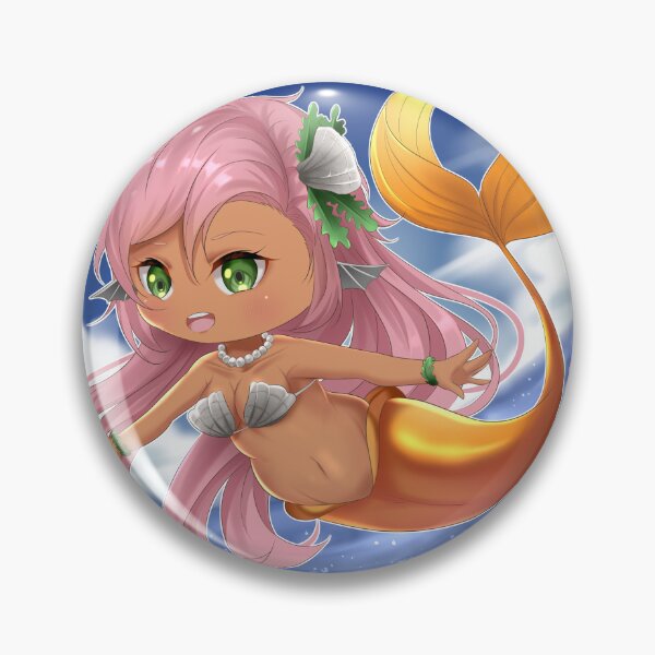 Item preview, CHUBBY MERMAID ♥ You're Merfect Just the Way You Are (cute chibi mermaid) designed and sold by TheMagicCrafter.